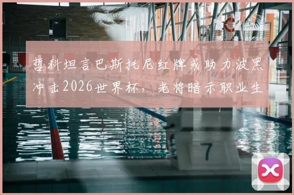 哲科坦言巴斯托尼红牌或助力波黑冲击2026世界杯，老将暗示职业生涯终点临近